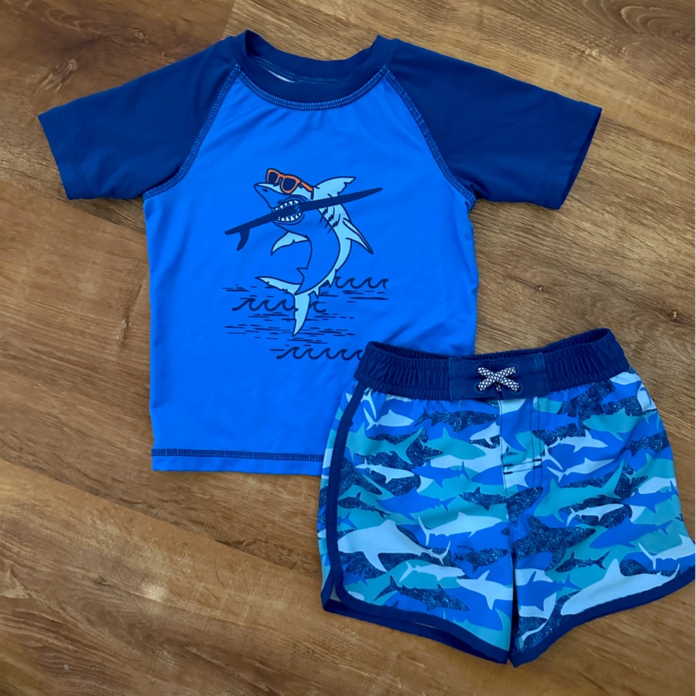 Toddler swim set - top and trunks 18 months